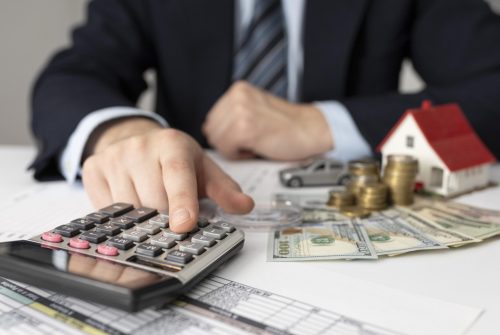 finance-business-elements-assortment-with-businessman